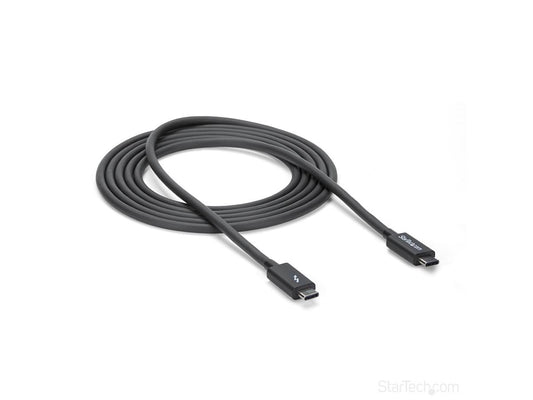 Cable Thunderbolt 3 de Startech.Com de 2 m (6,6 pies), 20 Gbps, 100 W de potencia, 4 K V