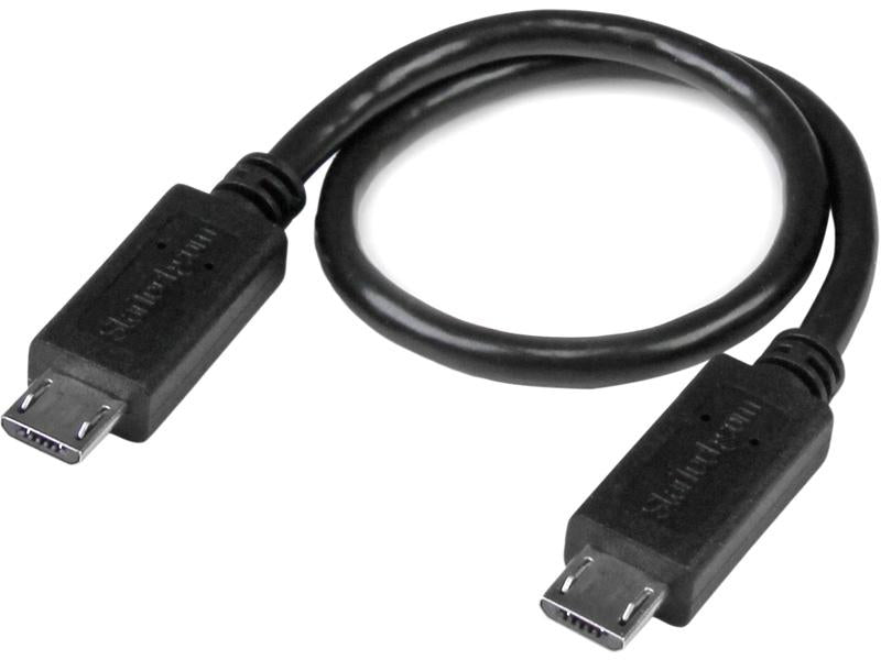 Cable micro USB a micro USB Startech.Com de 8 pulgadas (macho a macho) con micrófono