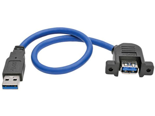 Eaton Tripp Lite Series 1Ft Usb 3.0 Superspeed Panel Mount Type-A