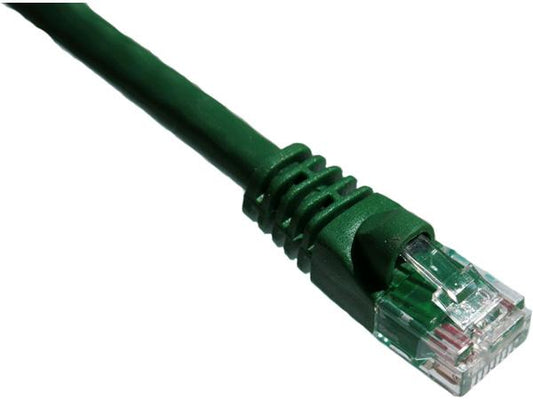 Cable de conexión Axiom Cat6A de 650 MHz de 15 m con funda moldeada (verde)