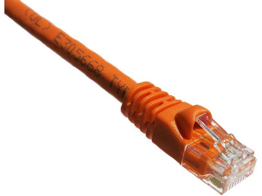 Cable de conexión Axiom Cat6A de 650 MHz, 30 cm, con funda moldeada (naranja)