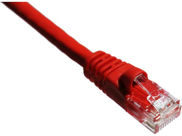 Axiom 5Ft Cat6A 650Mhz Patch Cable Molded Boot (Red)