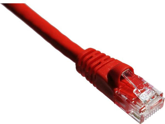 Cable de conexión Axiom Cat6A de 650 MHz de 15 m con funda moldeada (rojo)