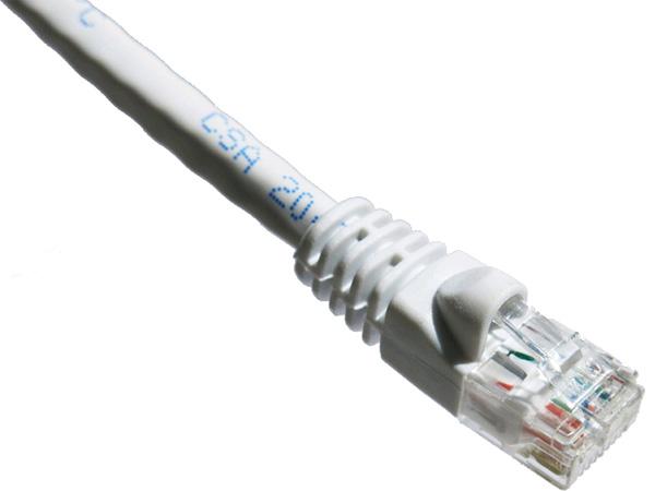 Cable de conexión Axiom Cat6A de 4,5 m y 650 MHz con funda moldeada (blanco)