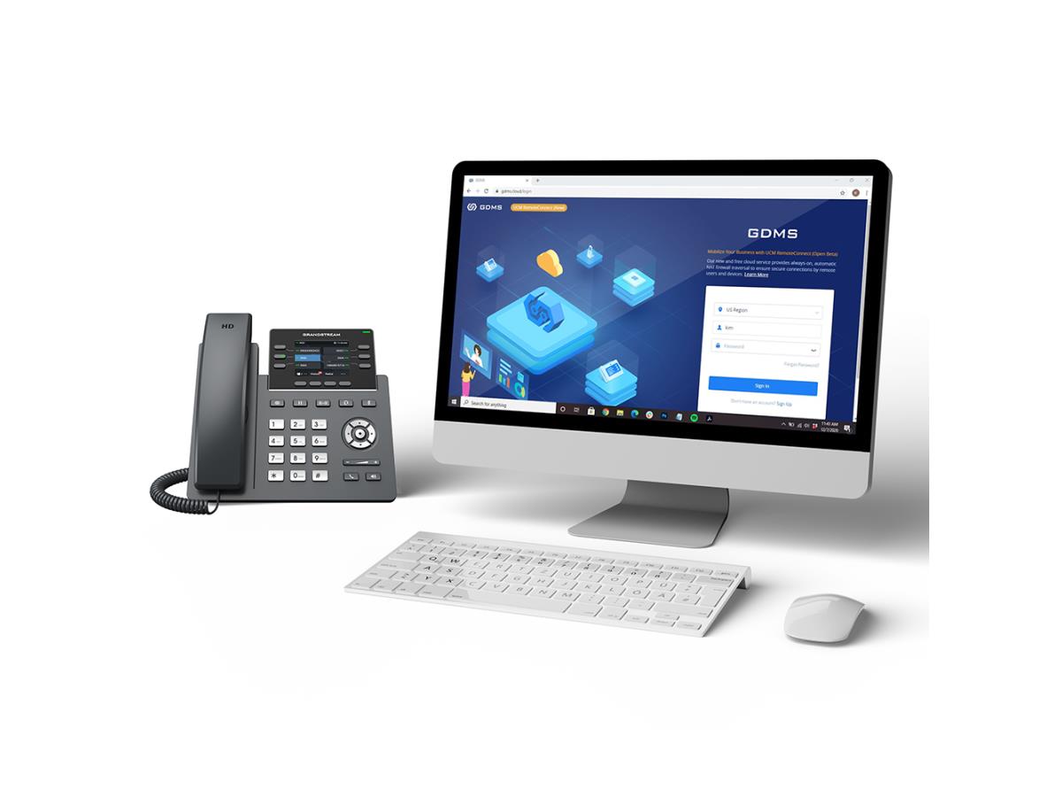 Grandstream 6 Lines, 3 Sip Accounts,  2.8 In Scrn (Color), Poe + Gige