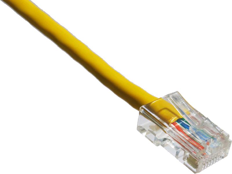 Câble de raccordement Axiom Cat6 550 MHz, 2 pieds, sans gaine (jaune)