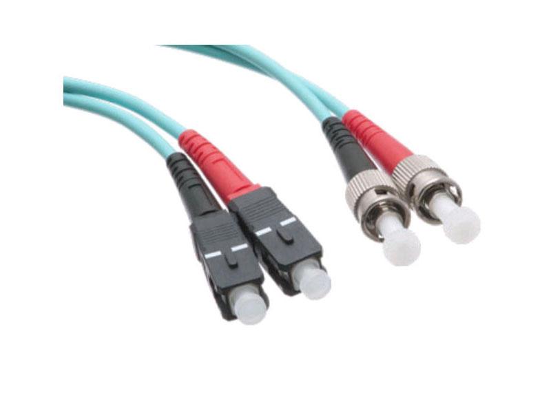 Cable de fibra óptica Axiom Sc/St 10G multimodo dúplex OM3 50/125 de 1 m