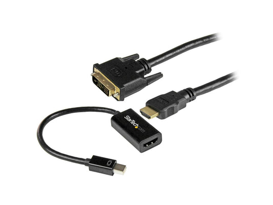 Startech.Com Kit de 2 piezas - Adaptador activo MDP a HDMI y HDMI a
