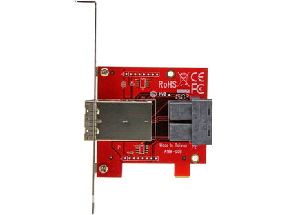 Adaptador Mini-SAS Startech.Com - Doble Sff-8643 a Sff-8644 - Con F