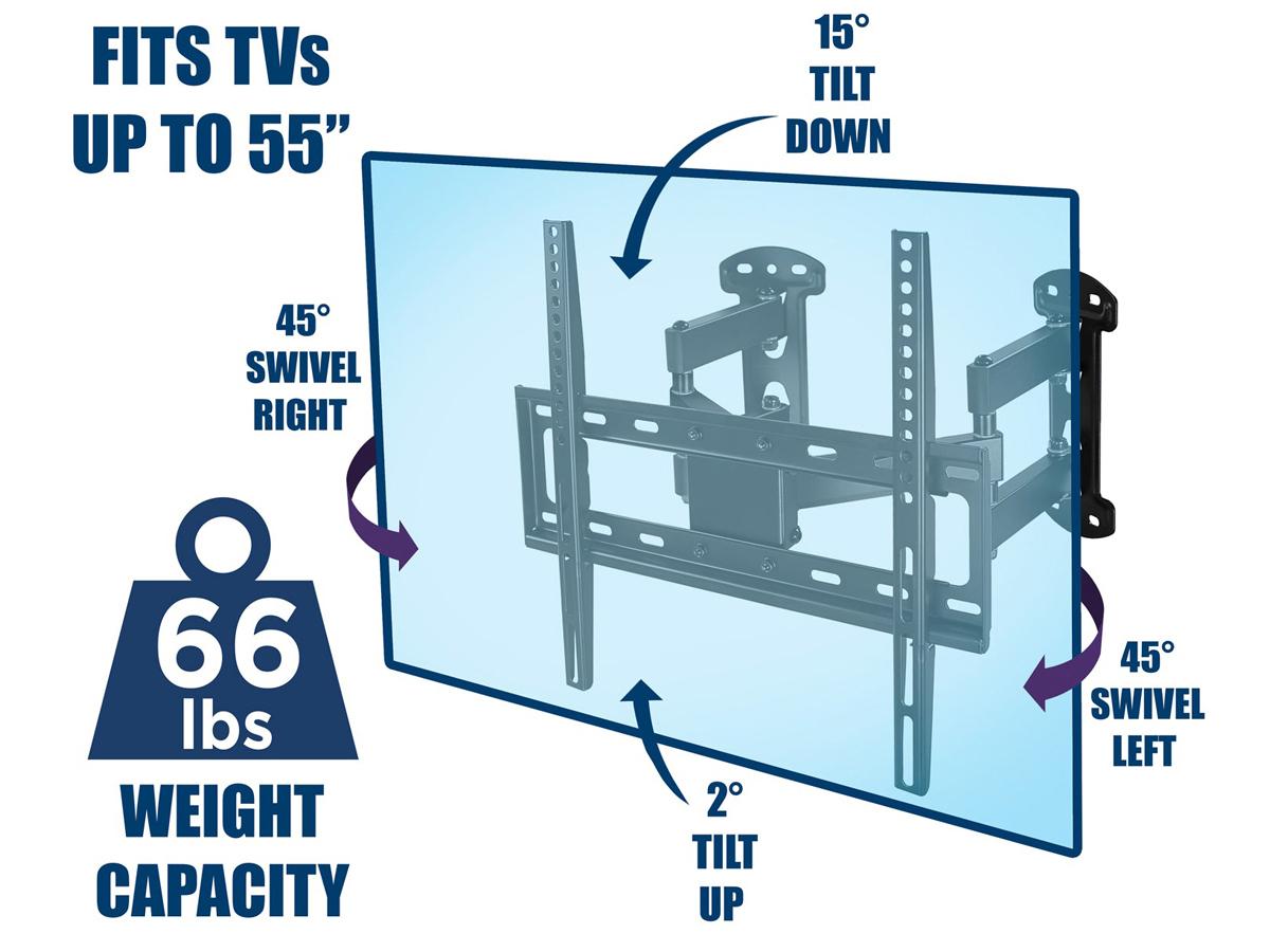 Mount-It Corner Tv Wall Mount