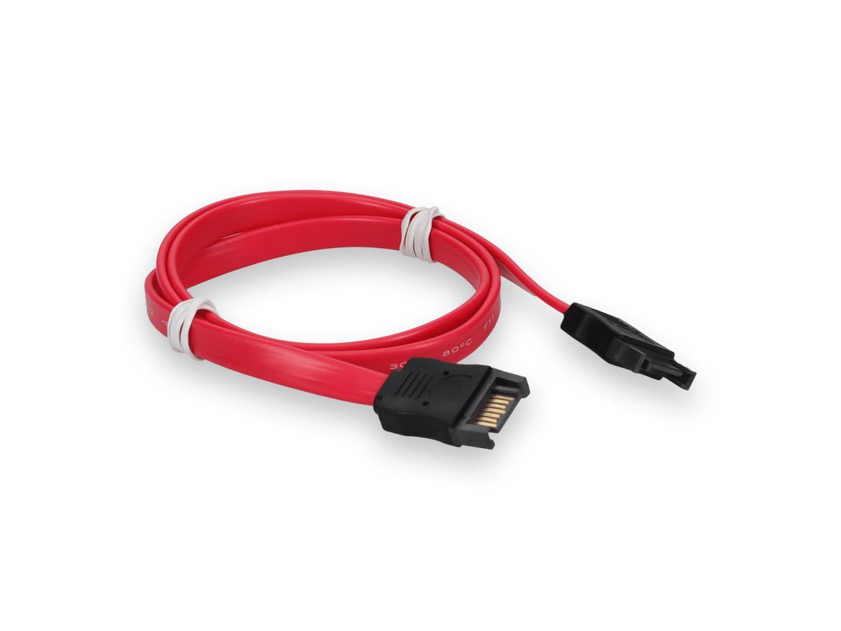 Câble série rouge SATA M/F supplémentaire de 2 pieds