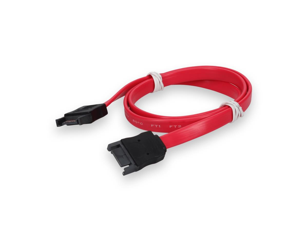 Câble série rouge SATA M/F supplémentaire de 2 pieds