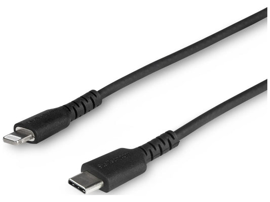 Cable USB-C a Lightning Startech.Com de 1 m (3 pies) negro resistente, resistente
