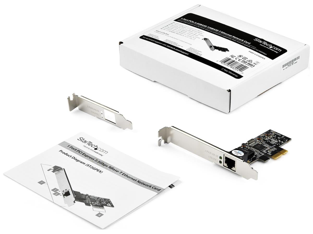Carte réseau PCIe 1 port StarTech.com - 2,5 Gbit/s 2,5 Gbase-T PCIe Ne