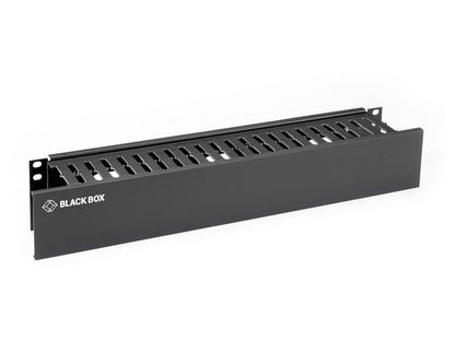 Black Box Corp Rackmount Cable Raceway 2U Single Sided Horizontal
