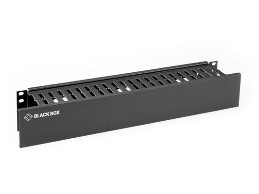 Black Box Corp Rackmount Cable Raceway 2U Single Sided Horizontal