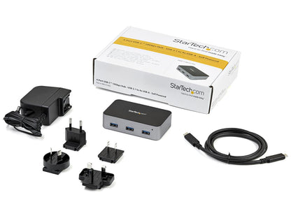 Startech.Com 4 Port Usb C Hub With Power Adapter, Usb 3.1/3.2 Gen