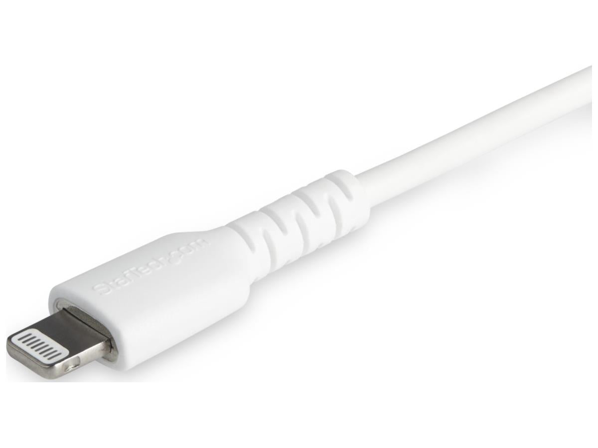 Cable USB-C a Lightning Startech.com blanco duradero de 2 m (6 pies), resistente