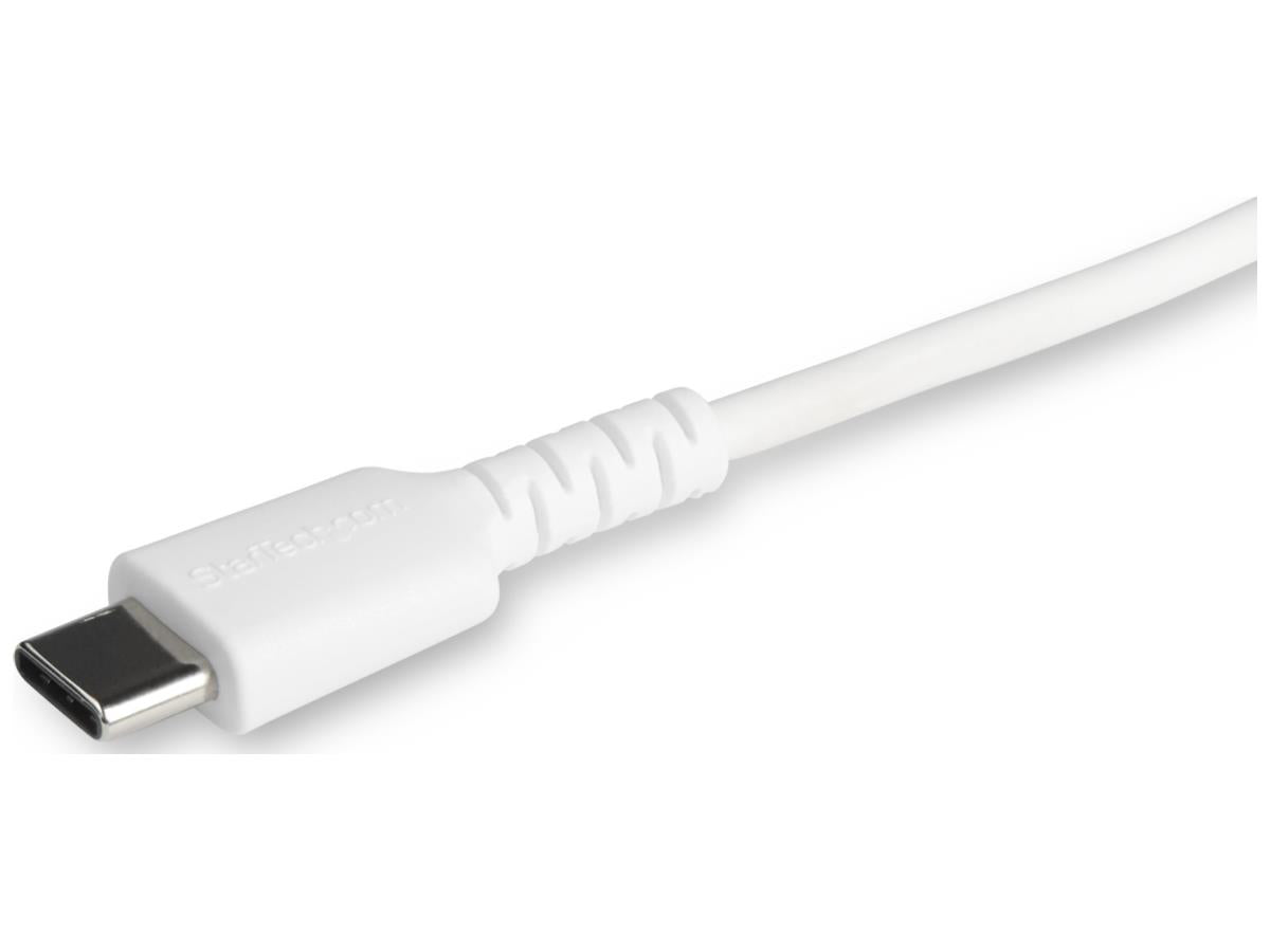 Cable USB-C a Lightning Startech.com blanco duradero de 2 m (6 pies), resistente
