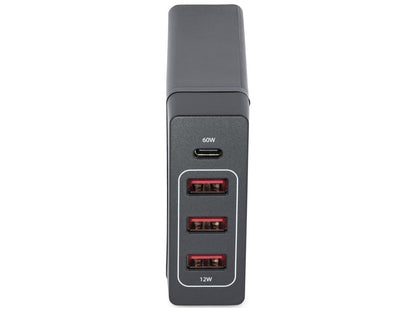 Startech.Com Usb C Laptop Charger, 60W Power Delivery, 3X Usb-A Fa
