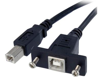 Câble USB B vers B Startech.Com de 30 cm pour montage sur panneau - F/M - Câble USB -