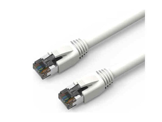 Cable de conexión S/Ft Cat8 2000 MHz Axiom de 50 pies, blindado, con funda sin enganches (