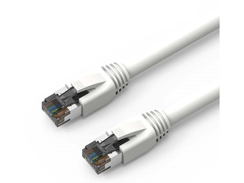 Axiom 7Ft Cat8 2000Mhz S/Ftp Shielded Patch Cable Snagless Boot (W