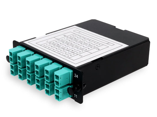 Cassette 4 baies supplémentaire 2Xmpo vers 12Xlc Duplex Om4