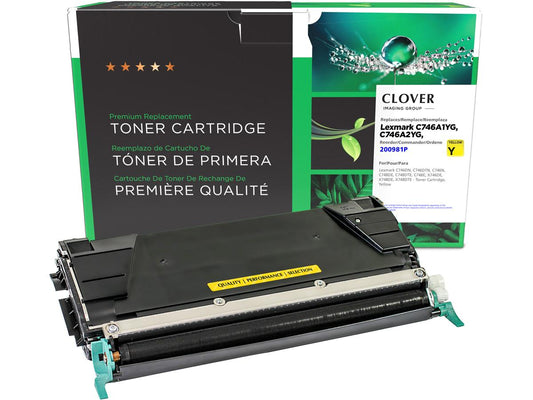 Clover Imaging Remanufactured Yellow Toner Cartridge For Lexmark C