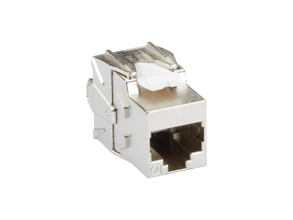 Black Box Corp Cat6A Shielded Jack Silver