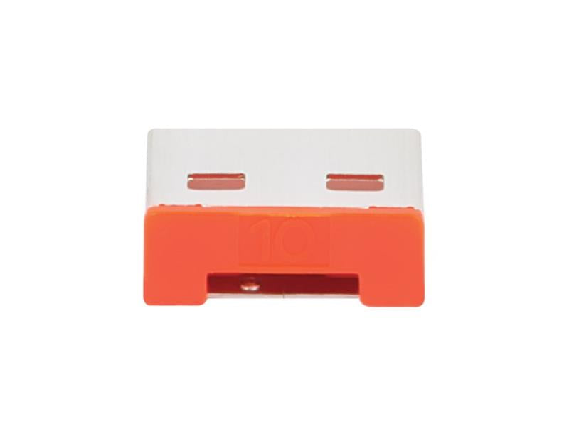 Tripp Lite Usb-A Port Blockers, Red, 10-Pack