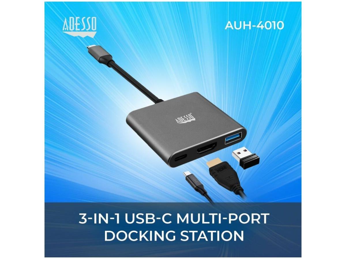3 In 1 Usb-C Multiport Docking Station