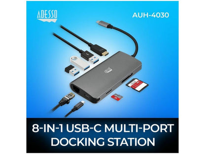8 In 1 Usb-C Multiport Docking Station