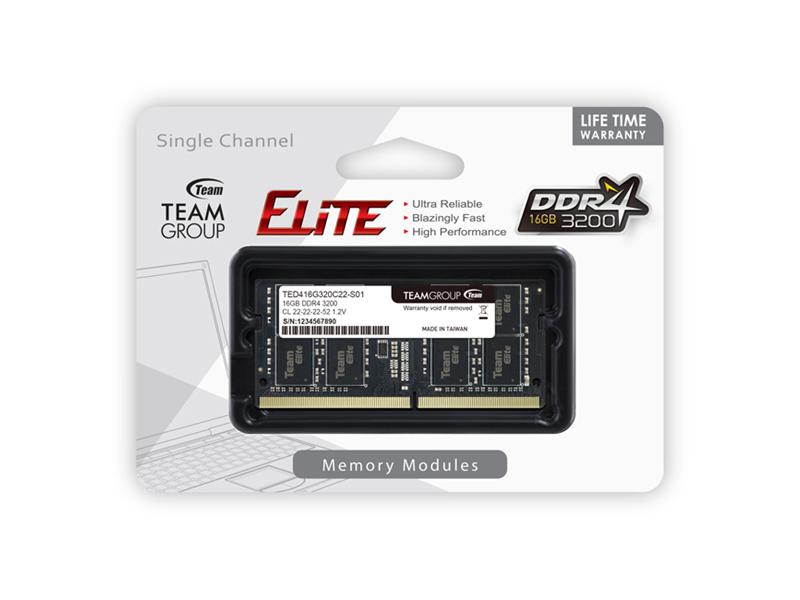 16Gb Pc4-25600 Ddr4 3200Mhz So-Dimm