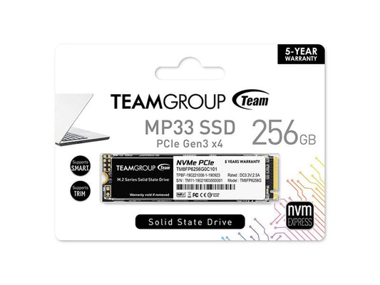 256Gb Mp33 M.2 Pci-E Gen3.0 X4 Nvme 1.3