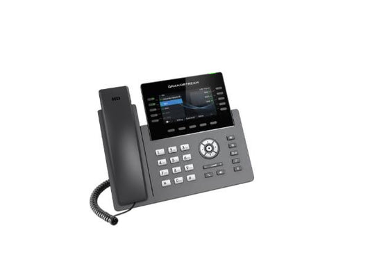 Grandstream 10 lignes, 16 comptes SIP, écran 4,3 pouces (couleur), PoE, Wi-Fi