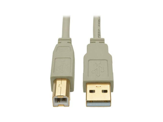 Eaton Tripp Lite Series Usb 2.0 A To B Cable (M/M), Beige, 6 Ft. (