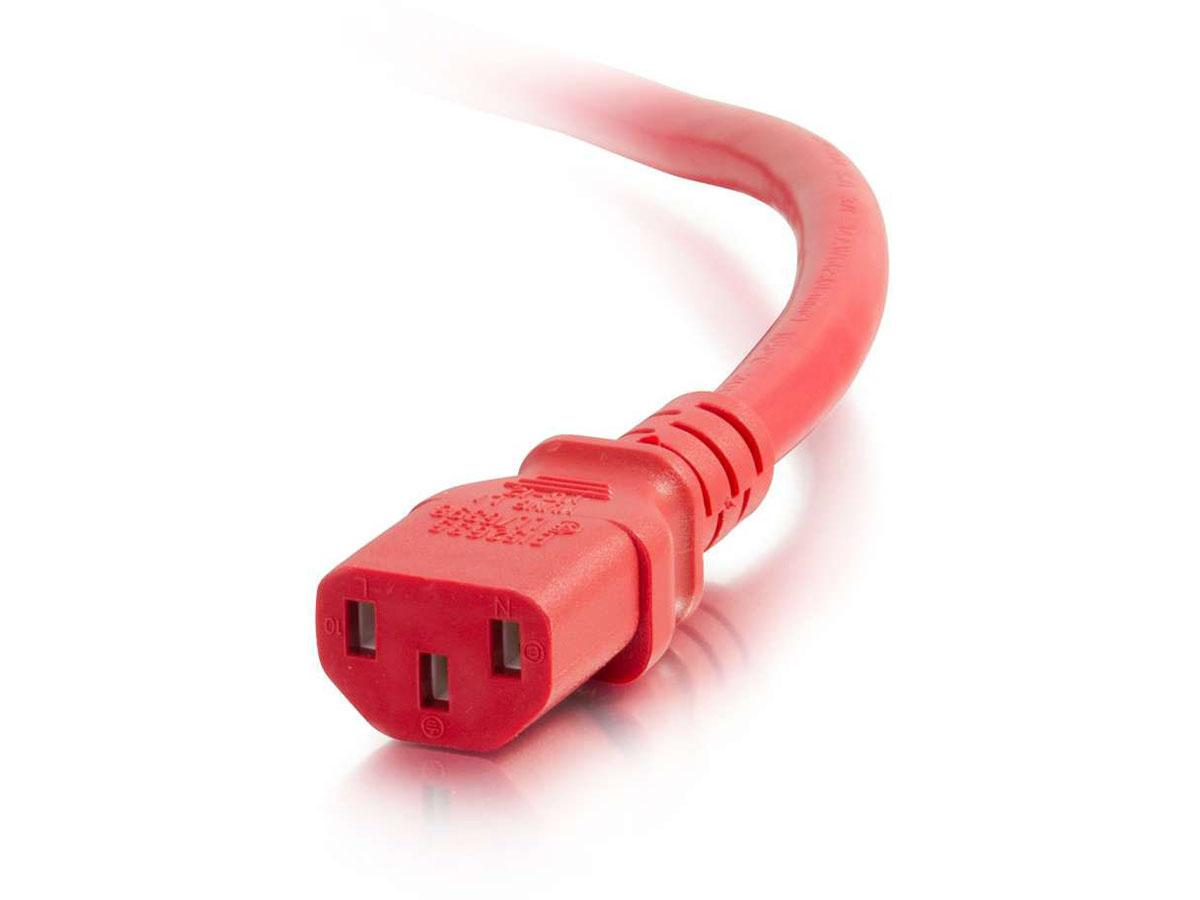 C2G 10Ft Power Cord - 18Awg - Iec320C14 To Iec320C13 - Taa Complia