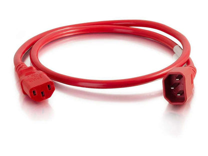 C2G 10Ft Power Cord - 18Awg - Iec320C14 To Iec320C13 - Taa Complia