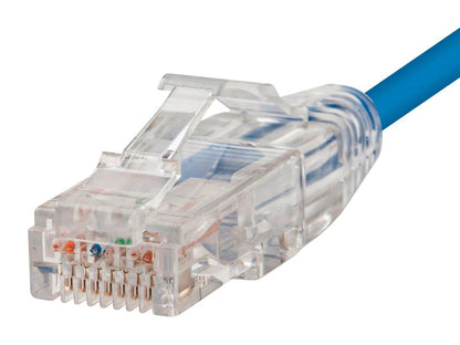 Câble UTP Monoprice Slimrun Cat6 - 91 cm, bleu