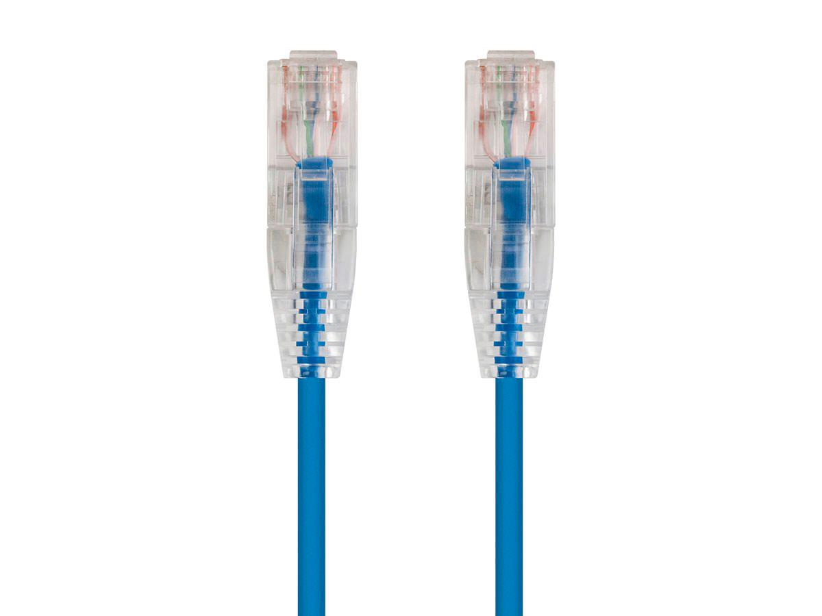 Câble UTP Monoprice Slimrun Cat6 - 91 cm, bleu