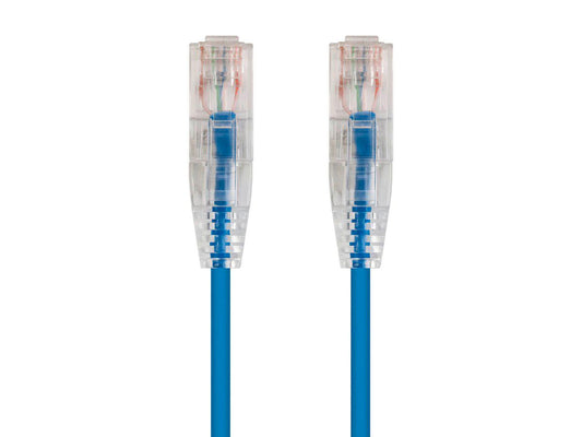 Câble UTP Monoprice Slimrun Cat6 - 91 cm, bleu