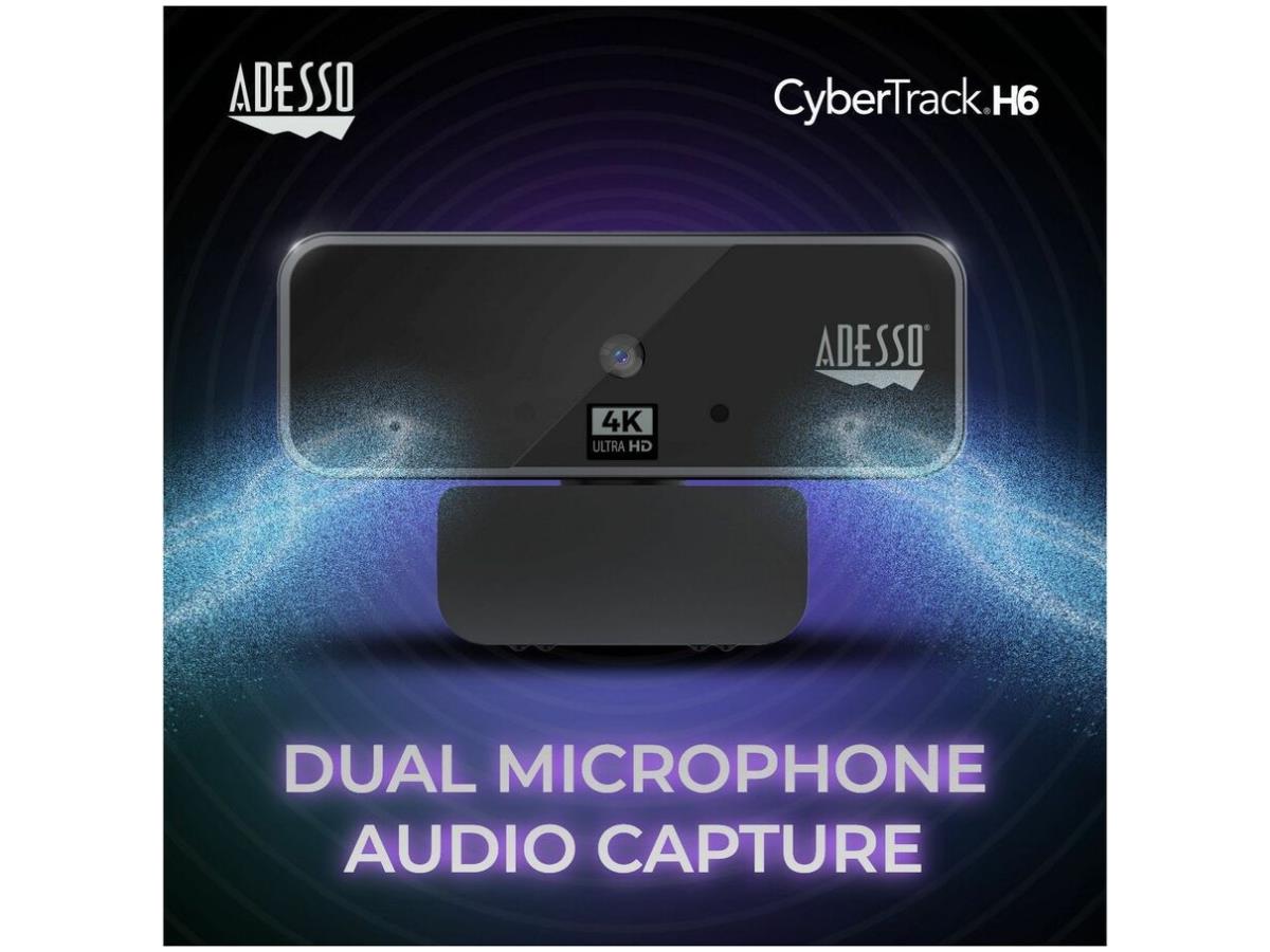 Webcam 4K 8,0 mégapixels avec obturateur de confidentialité
