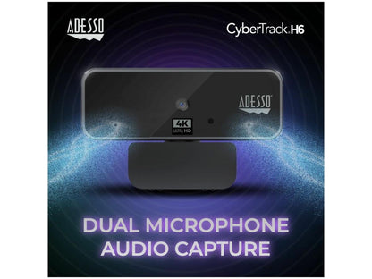 Webcam 4K 8,0 mégapixels avec obturateur de confidentialité