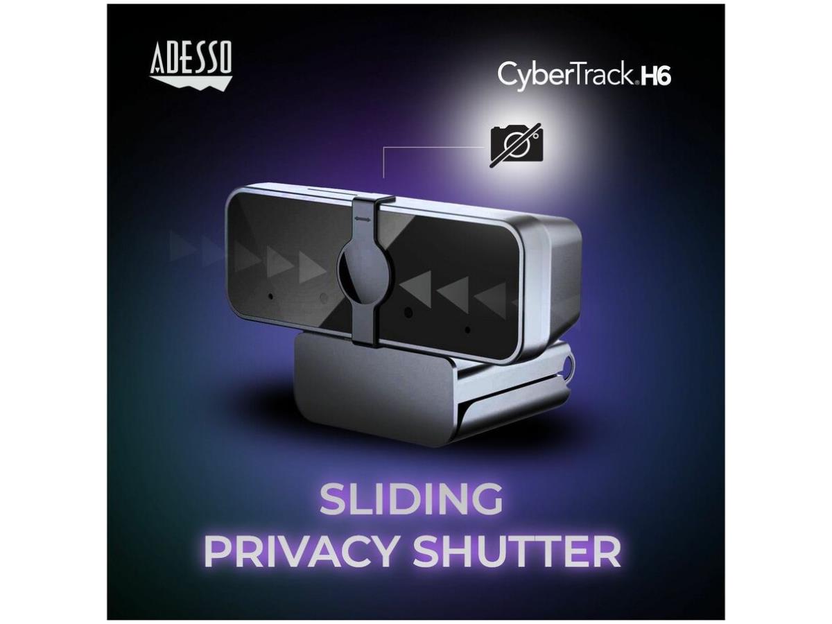 Webcam 4K 8,0 mégapixels avec obturateur de confidentialité