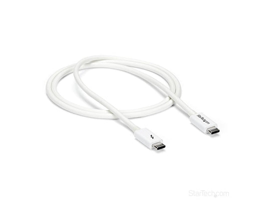 Cable Thunderbolt 3 de Startech.Com de 1 m (3,3 pies), 20 Gbps, 100 W de potencia, 4 K V