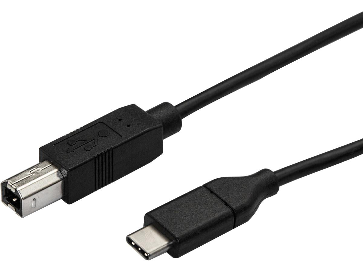 Cable de impresora USB-C a USB-B de Startech.Com - 0,5 m (1,6 pies) - USB-C