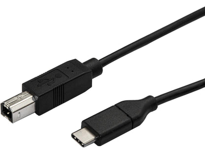 Cable de impresora USB-C a USB-B de Startech.Com - 0,5 m (1,6 pies) - USB-C