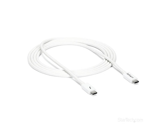 Cable Thunderbolt 3 de Startech.Com de 2 m (6,6 pies), 20 Gbps, 100 W de potencia, 4 K V