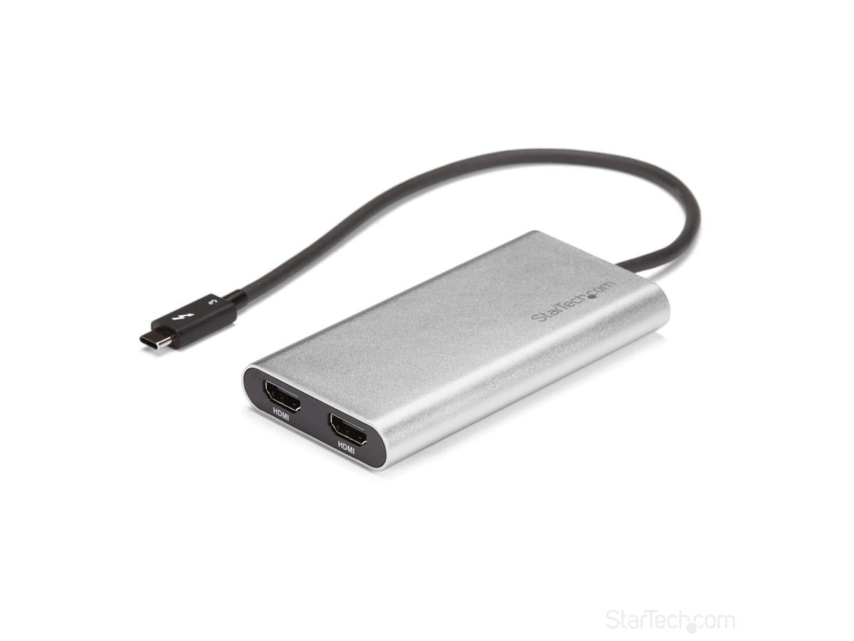 Adaptateur Startech.Com Thunderbolt 3 vers double HDMI 2.0 - 4K 60 Hz double